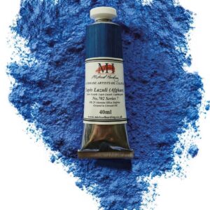Michael Harding Tube of Lapis Lazuli in a bed of blue pigment