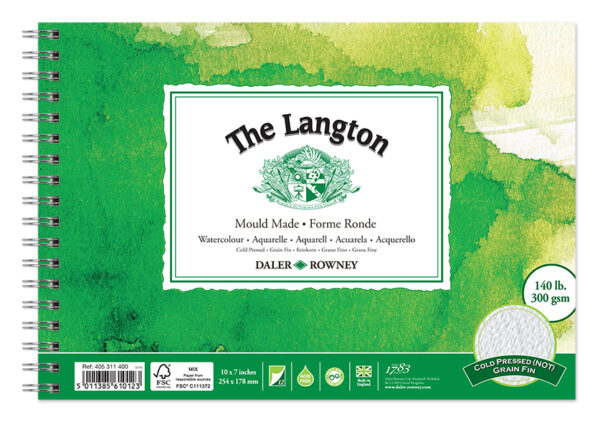 Langton Cold pressed spiral watercolour pad