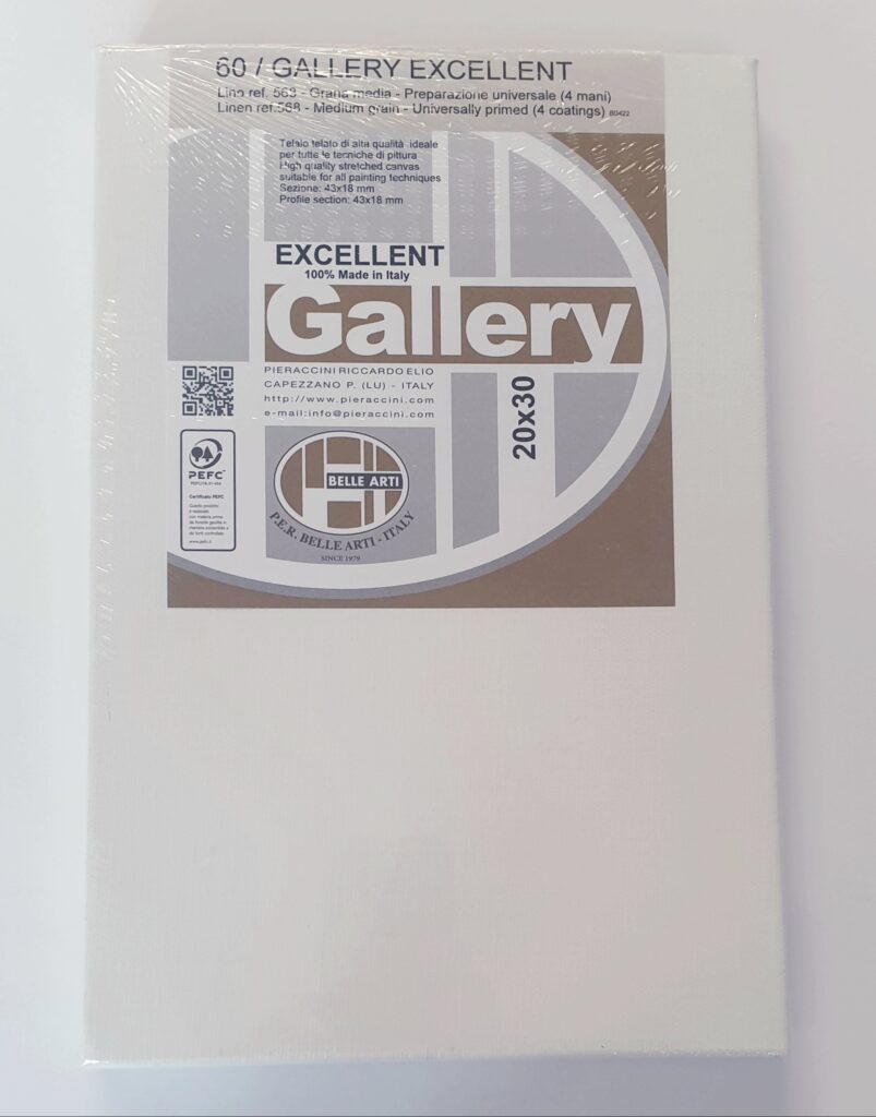 Belle Arti Medium Grain Stretched Linen Canvas (Packed in Twos) - Art ...