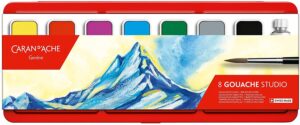 caran d'ache 8 gouache set