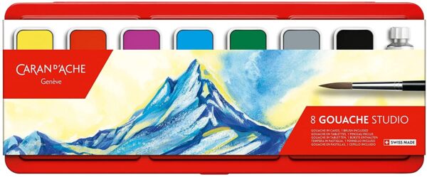 caran d'ache 8 gouache set