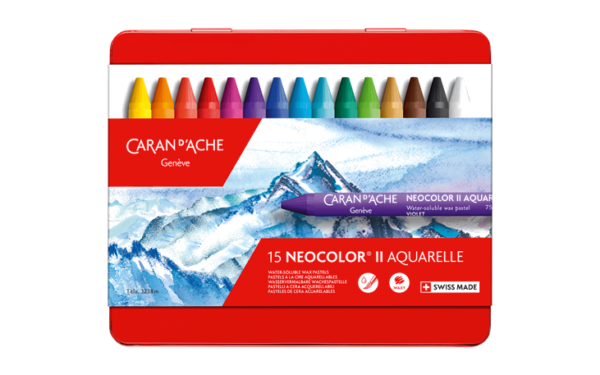 Caran d'ache Neocolor 2 watersoluble crayonsset of 15
