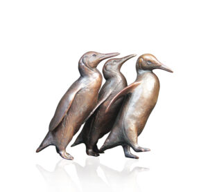 Penguin Group Bronze Sculpture from the studio of Richard Cooper