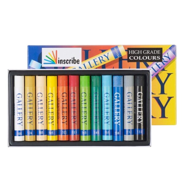 12 assorted Inscribe Gallery Oil Pastels