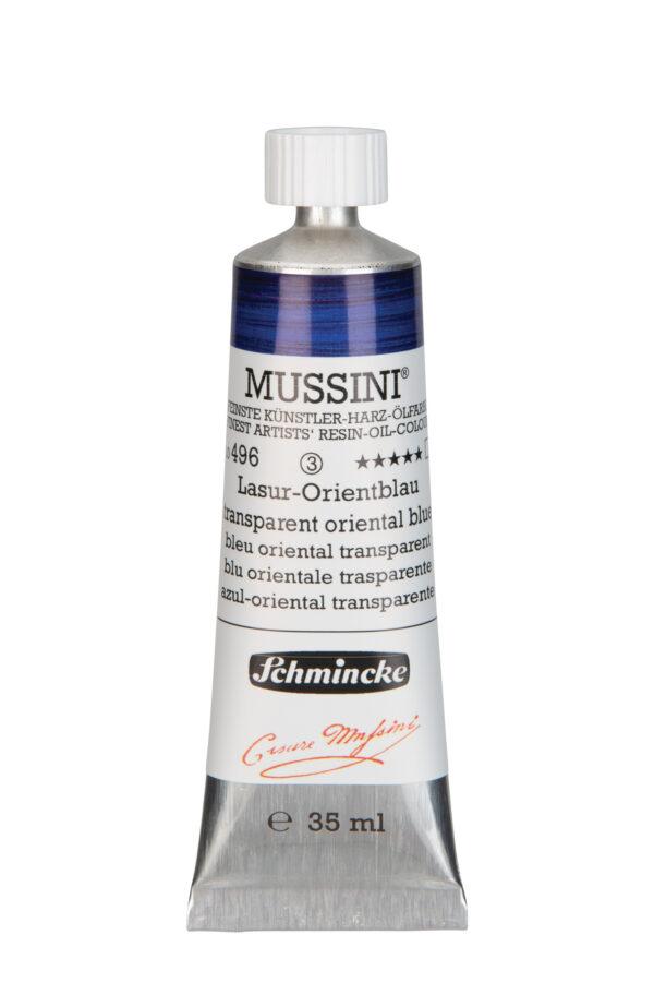 Schmincke Mussini 37ml Transparent Oriental Blue