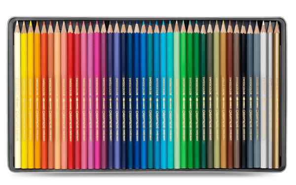 Swisscolor set of 40 watercolour pencils