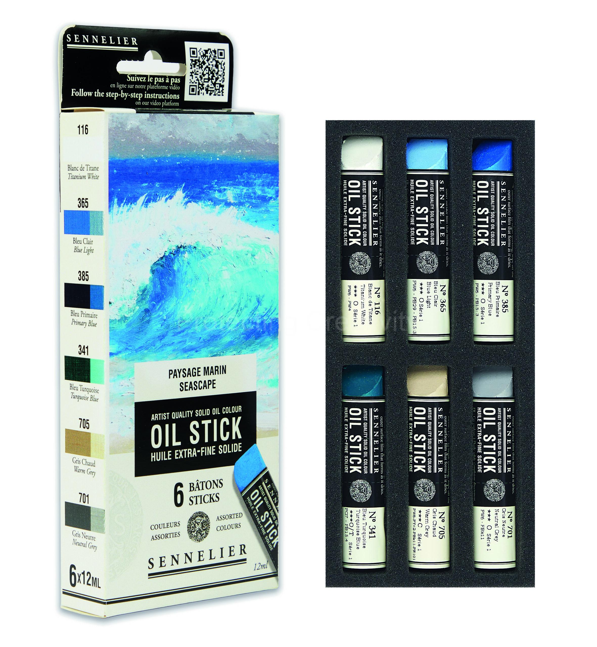 Sennelier Oil Stick Sets of 12 - Image 5