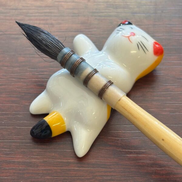 Ceramic Cat brush rest