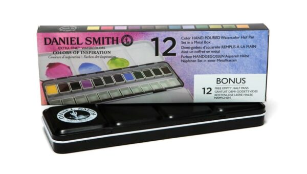 Daniel Smith watercolour box with outer box. Colours of inspiration set
