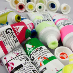 Beautiful coloured tubes of Holbein acrylic gouache 20ml tubes