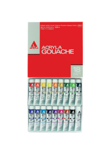 Holbein Acrylic Gouache set of 18 colours