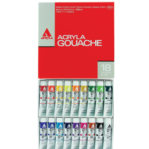 Holbein Acrylic Gouache set of 18 colours