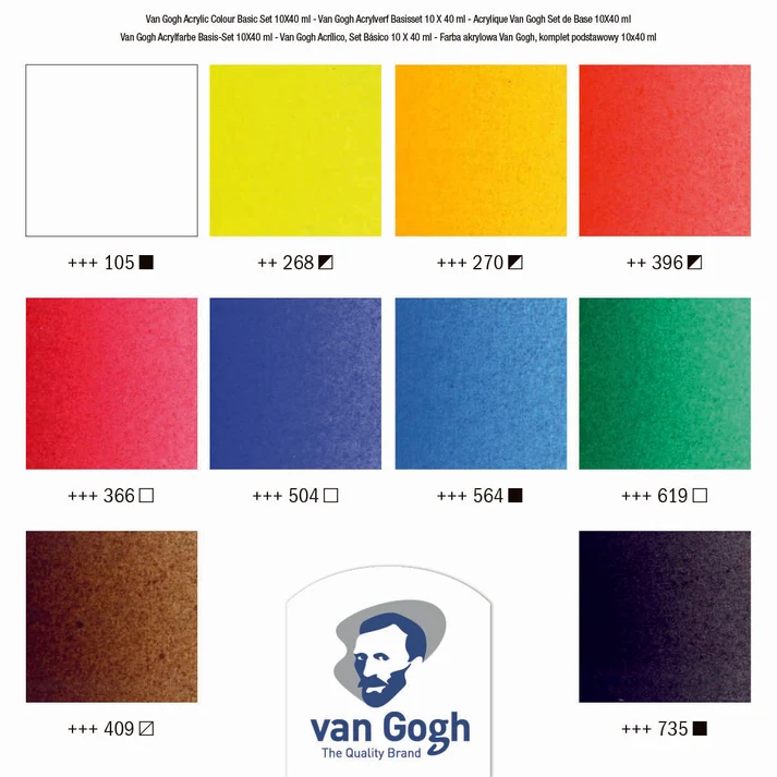 Van Gogh Acrylic Colour Set - Image 2