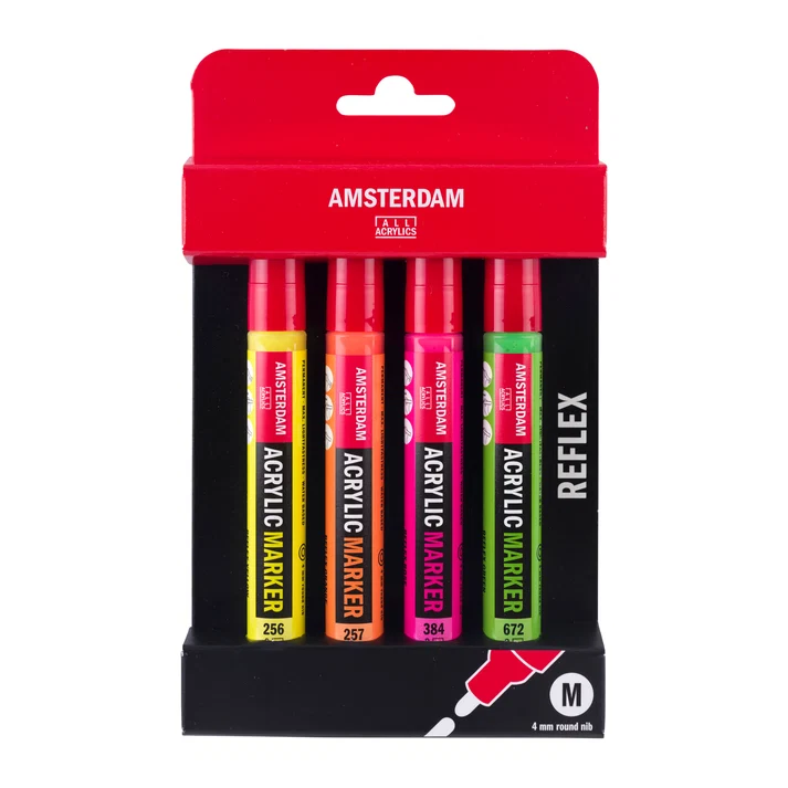 Amsterdam Acrylic Marker Reflex Neon Set