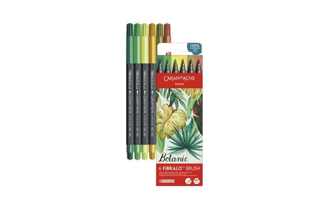 CaranD'Ache Botanic Fibralo Brush Pens