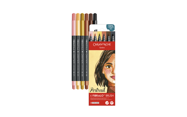 CaranD'Ache Portrait Fibralo Brush Pens