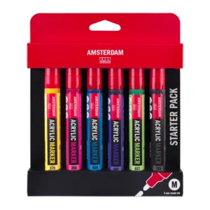 Amsterdam Acrylic marker starter set, 6 colours