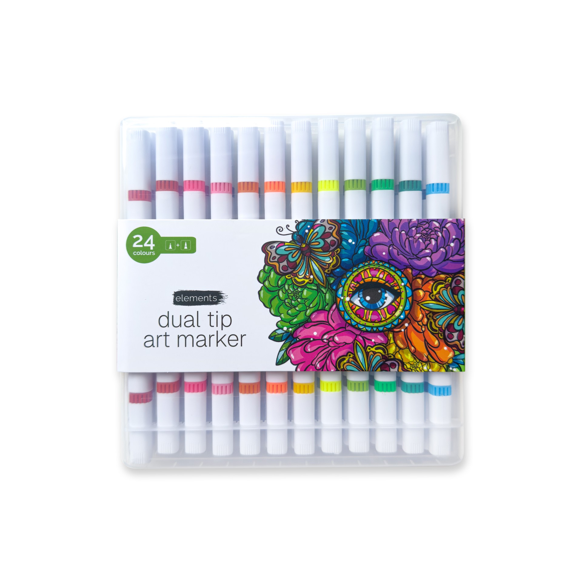 Elements Pack of 24 Dual Tip Markers